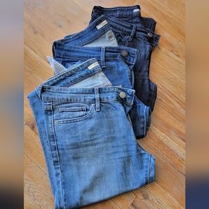 Levi's 711 Skinny Black, light blue, dark blie